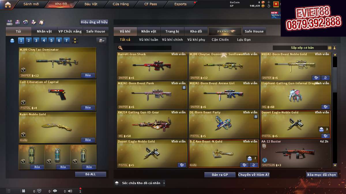 shop acc cf uy tin gia re